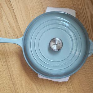 Le Creuset Signature Enameled Cast Iron Deep Sauté Pan (4 1/4 Qt) (Sea Salt)